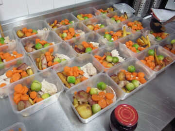 Lunch boxes with main course